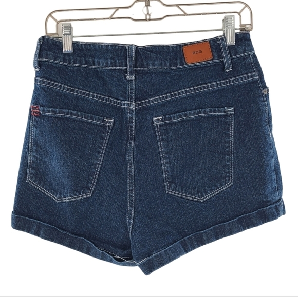 BDG Super High Rise Foxy Rolled Hem Button Fly Denim Jean Shorts Sz 30 - Picture 6 of 7
